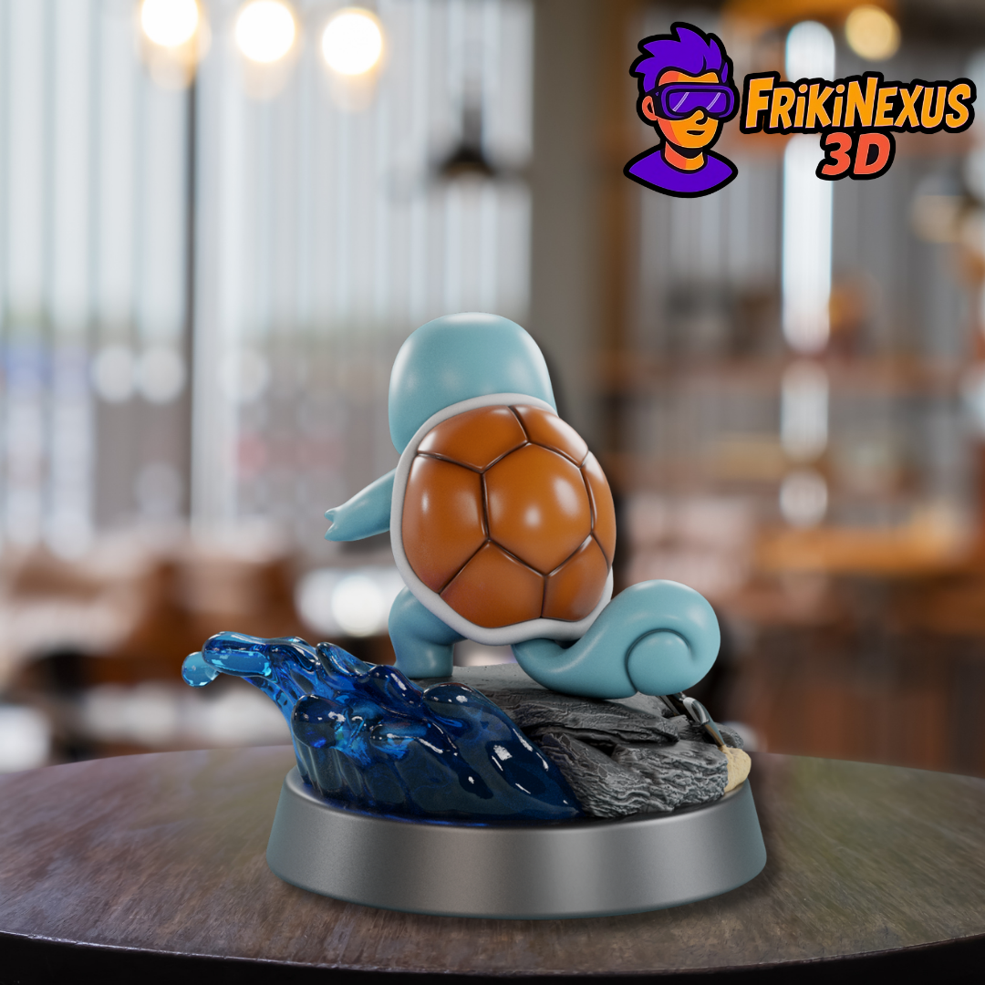 🌊🐢 Squirtle N.º007 – ¡Listo para la acción acuática!