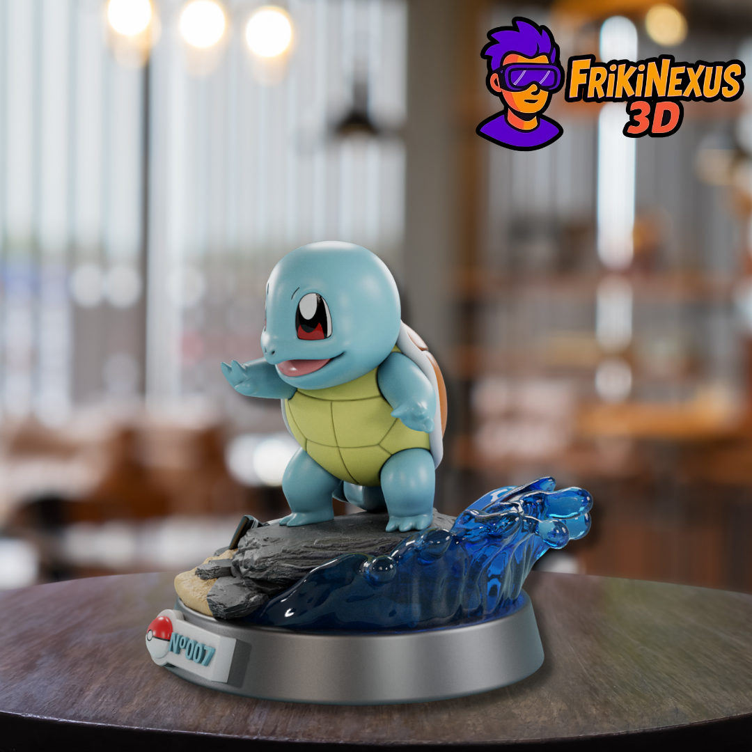 🌊🐢 Squirtle N.º007 – ¡Listo para la acción acuática!