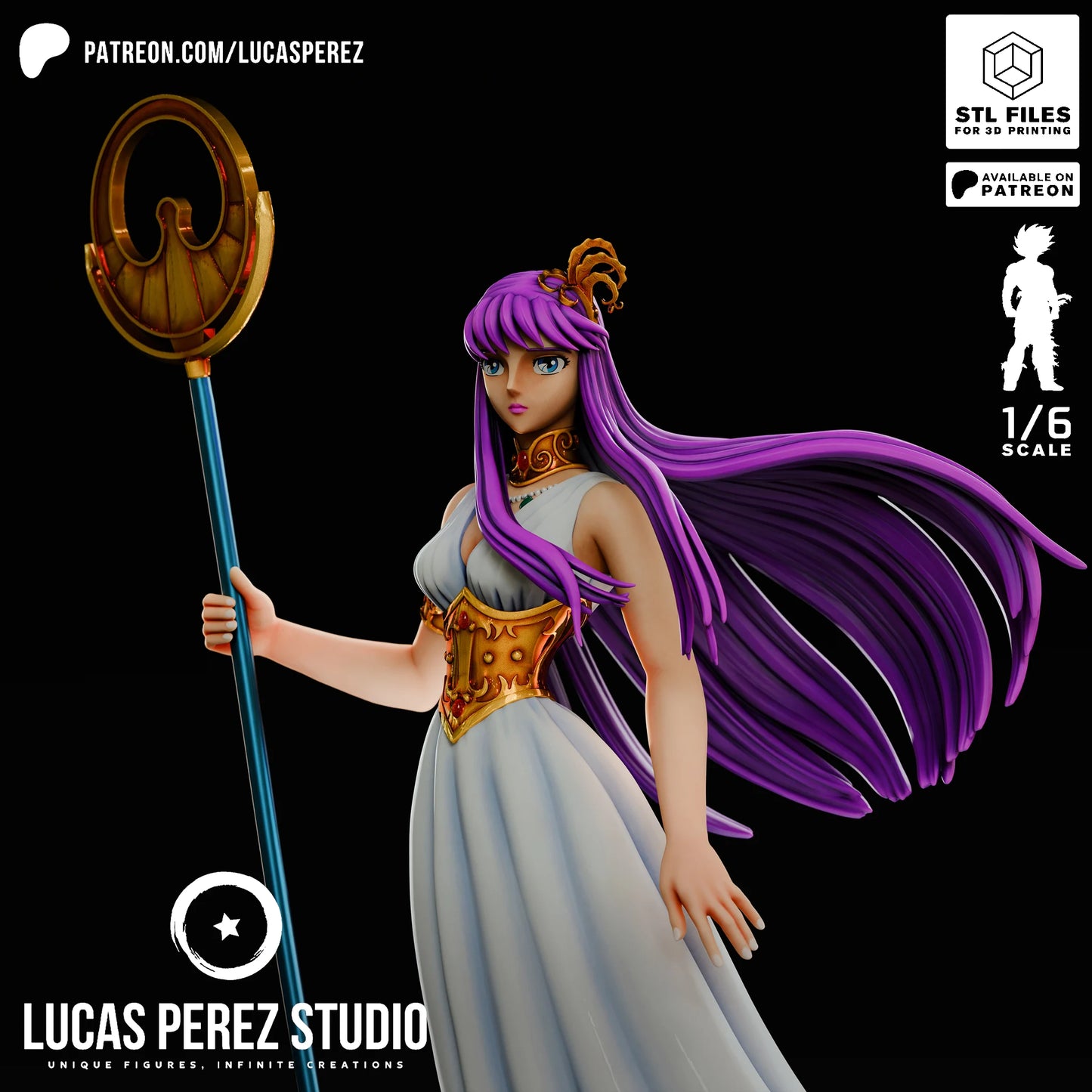 ⚖️ Figura Atenea Saori Kido - Escala 1/6