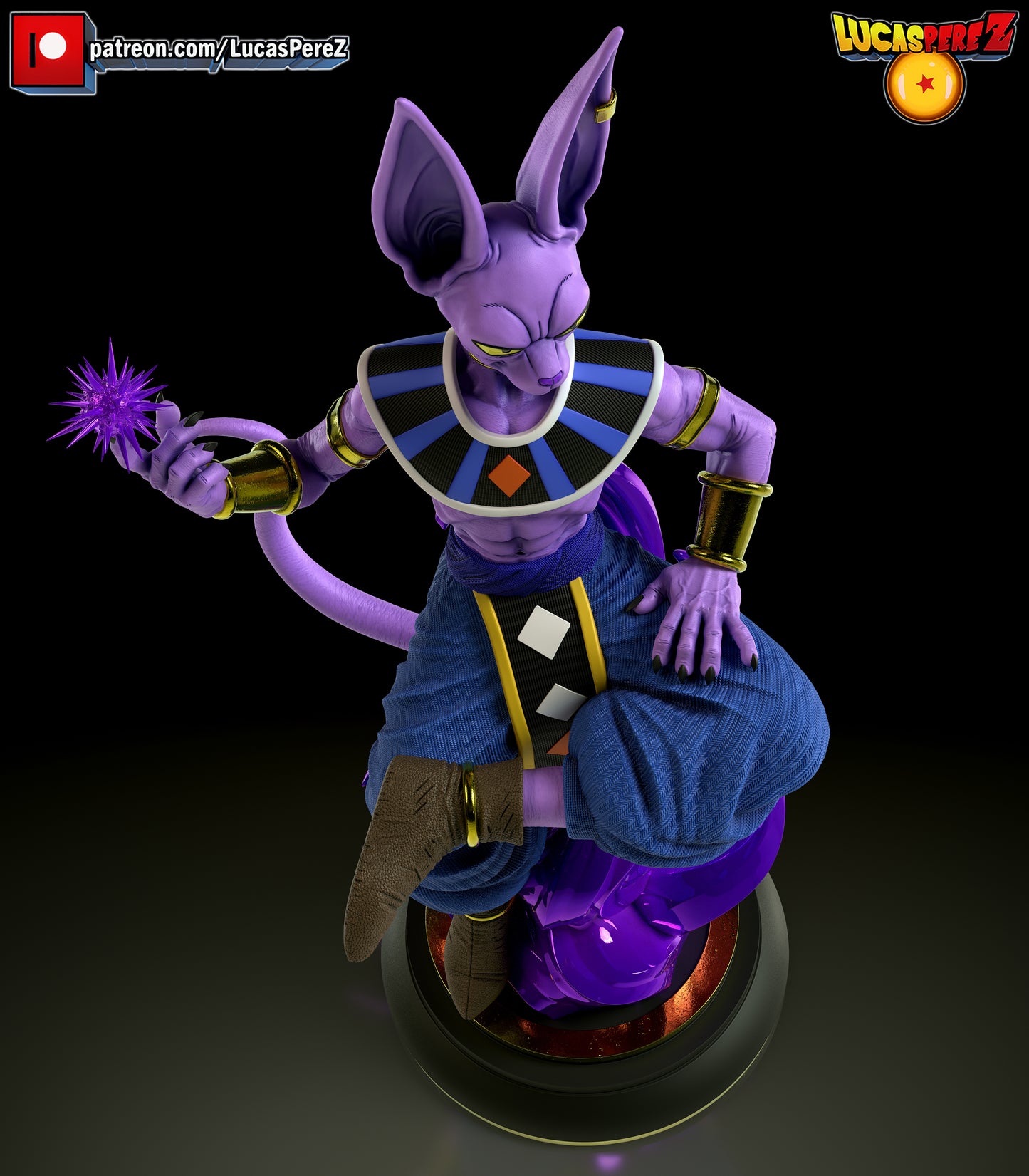 💥 Figura Beerus – Dios de la Destrucción (Escala 1/6)