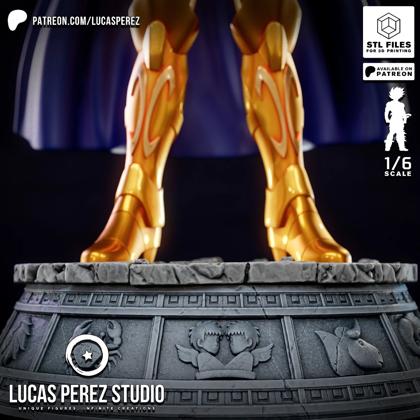 🌀 Figura de Géminis – Caballero de Oro Escala 1/6