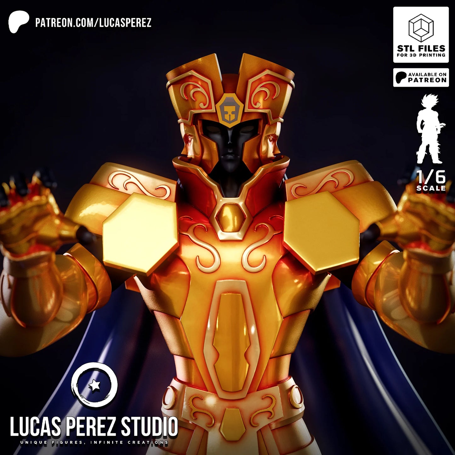 🌀 Figura de Géminis – Caballero de Oro Escala 1/6