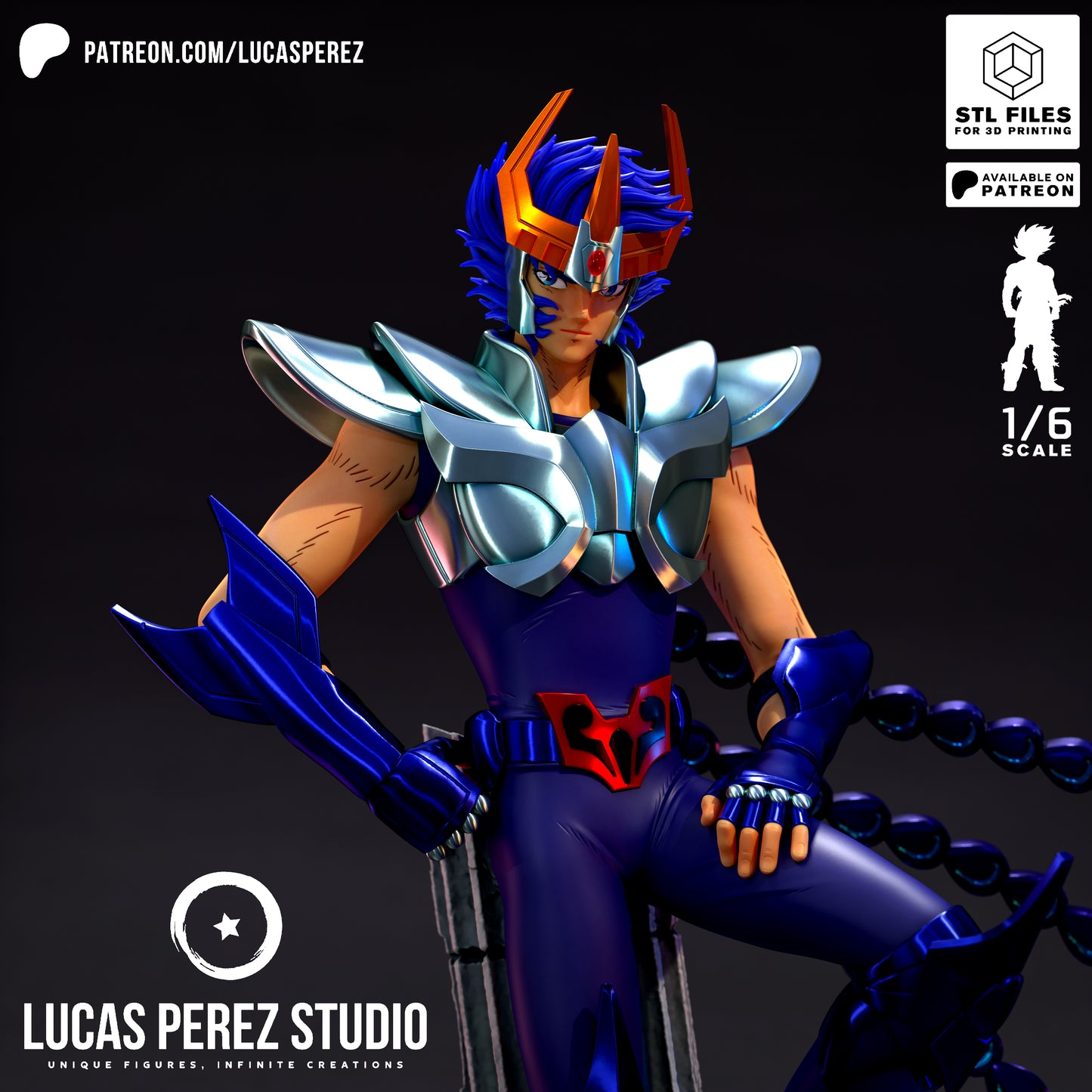 🔥 Figura Ikki de Fénix - Escala 1/6