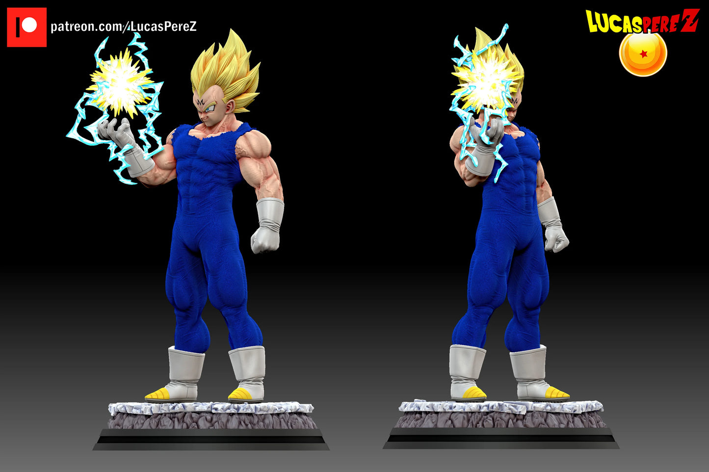 🔥 Figura Majin Vegeta - Poder Final (Escala 1/6) DBZ
