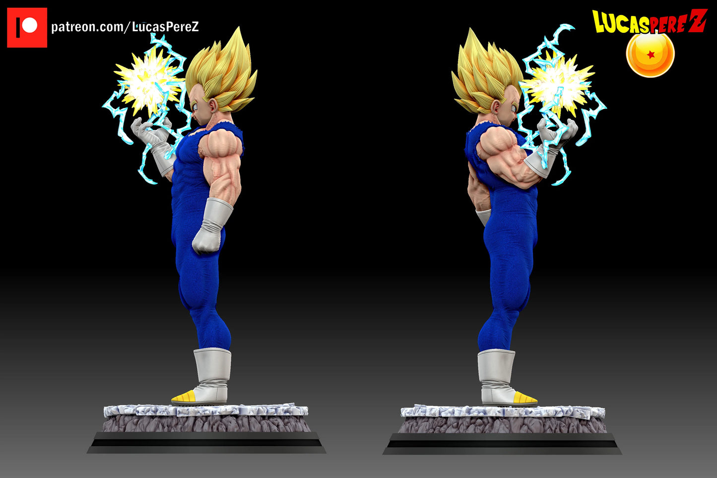 🔥 Figura Majin Vegeta - Poder Final (Escala 1/6) DBZ