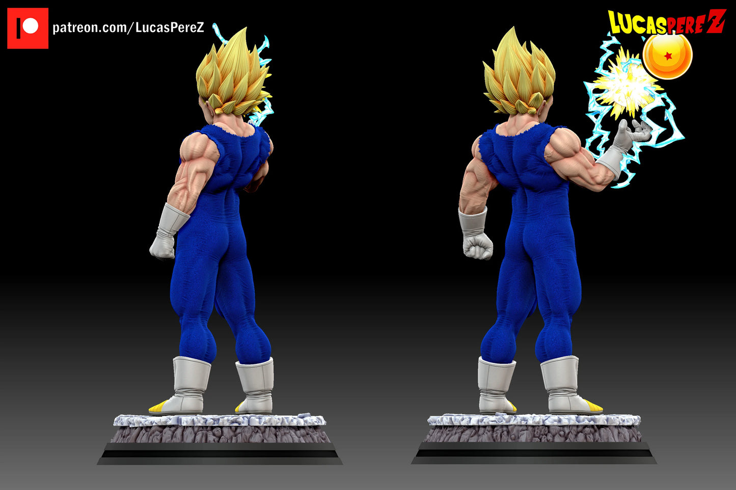 🔥 Figura Majin Vegeta - Poder Final (Escala 1/6) DBZ