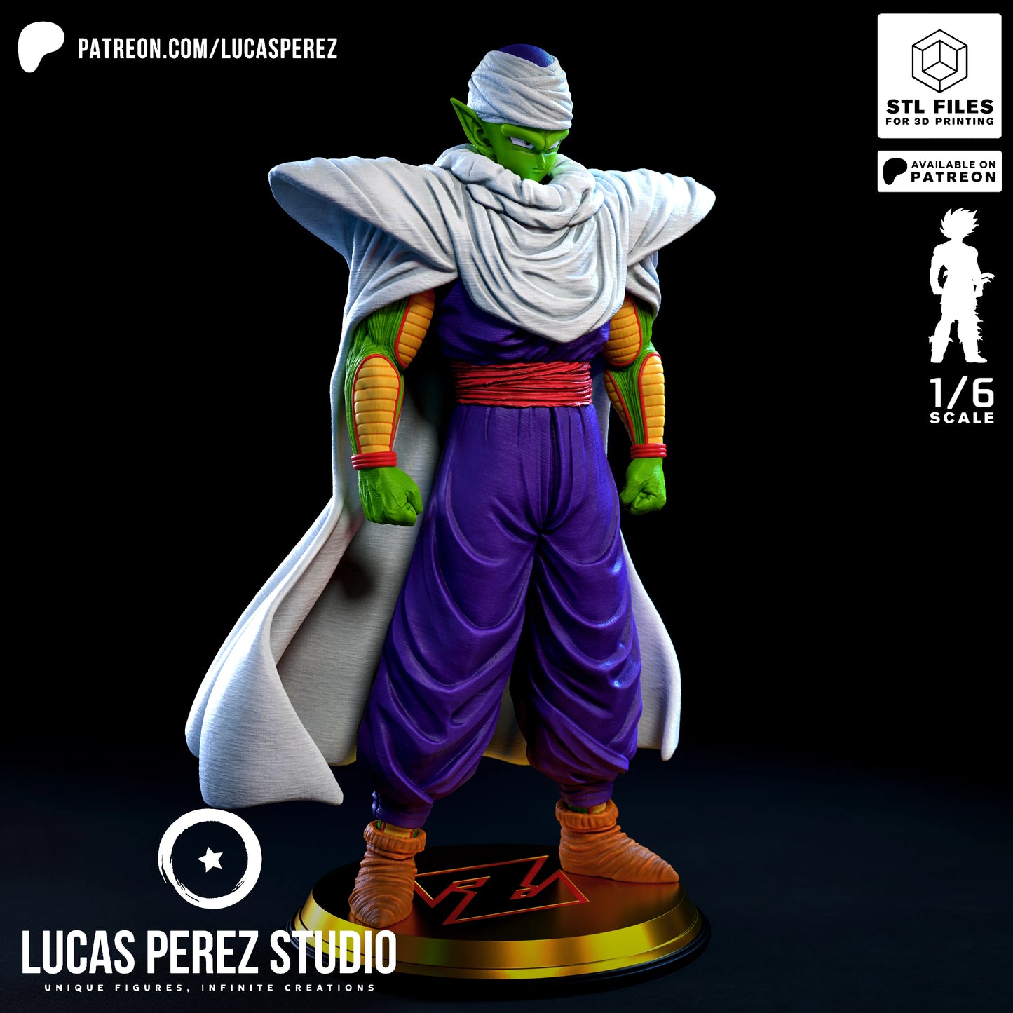 🟢 Figura Piccolo – Guerrero Namekiano (Escala 1/6)