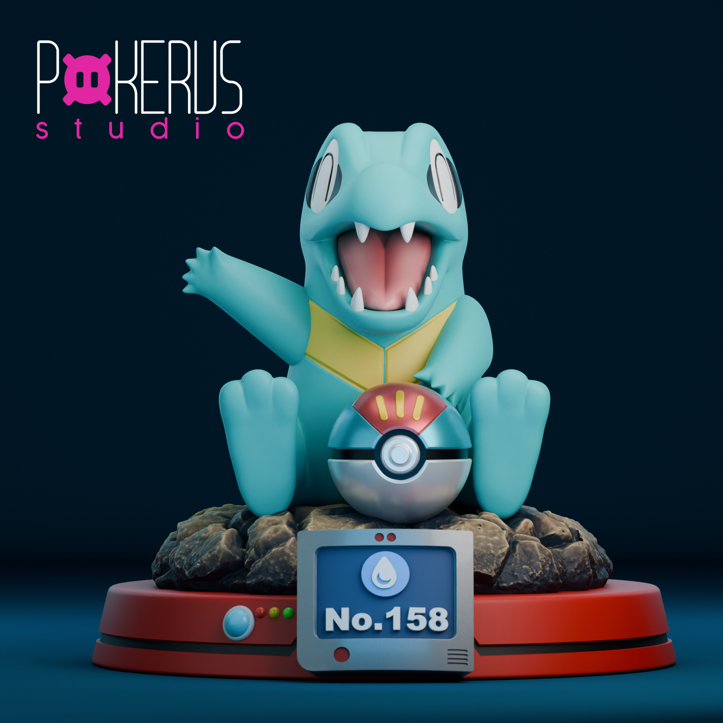 🐊 Figura Totodile - Edición Pokéball No.158