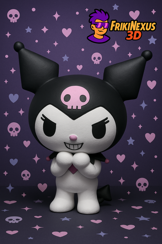 💀🎀 Kuromi Chibi – Reina del caos adorable 😈💗