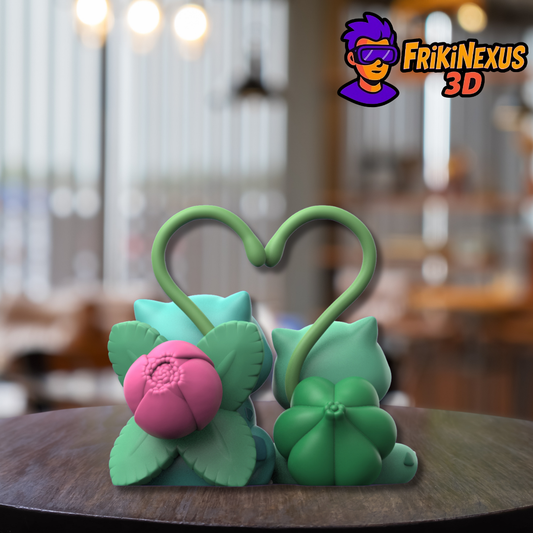 💚🌸 Ivysaur & Bulbasaur – Amor Pokémon en estado evolutivo 💘🍃