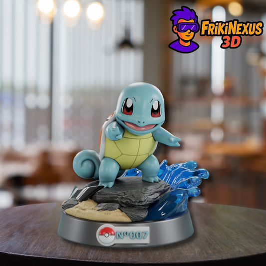 🌊🐢 Squirtle N.º007 – ¡Listo para la acción acuática!