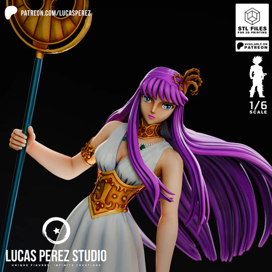 ⚖️ Figura Atenea Saori Kido - Escala 1/6
