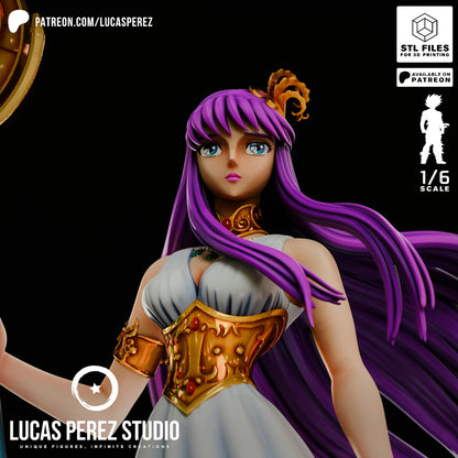 ⚖️ Figura Atenea Saori Kido - Escala 1/6