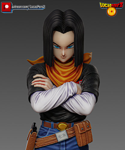 🤖 Figura Androide C17 - (Escala 1/6)