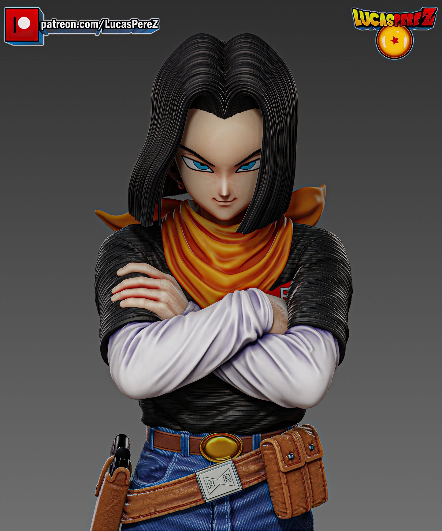 🤖 Figura Androide C17 - (Escala 1/6)