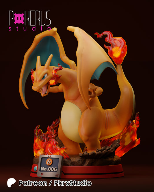 🔥 Figura Charizard Pose Alt - Edición Especial (No.006)