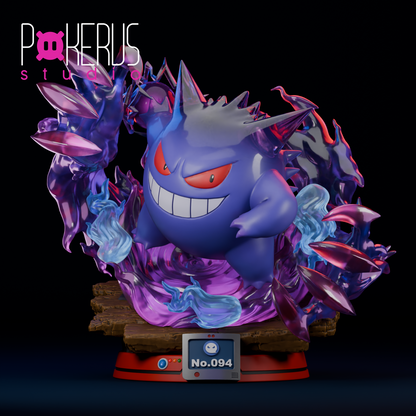 👻 Figura Gengar con Cabezas Alternativas - No.094