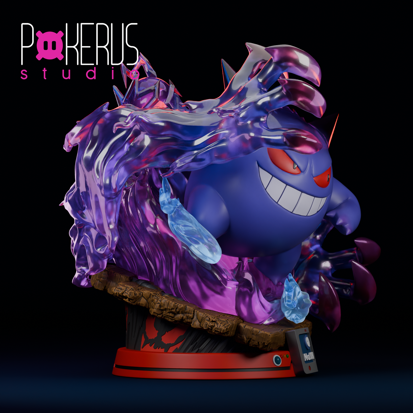 👻 Figura Gengar con Cabezas Alternativas - No.094
