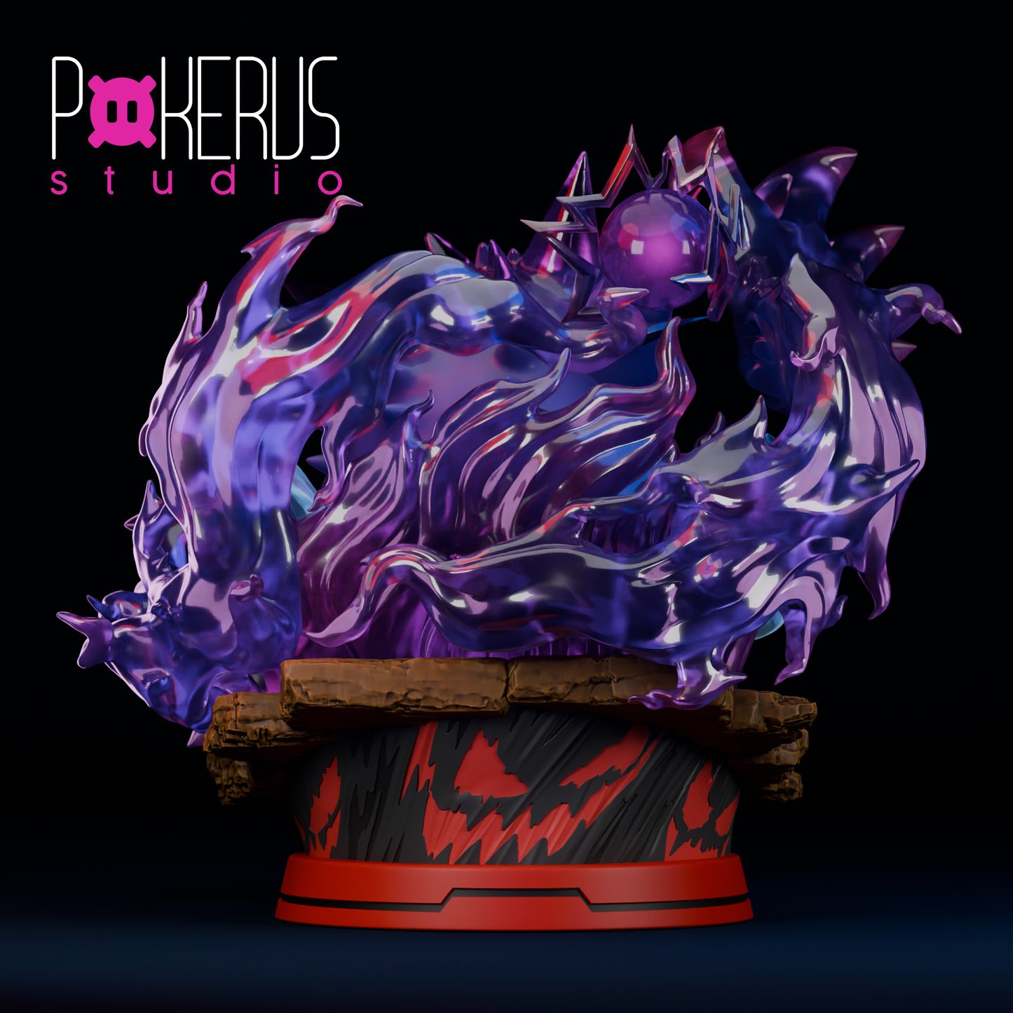 👻 Figura Gengar con Cabezas Alternativas - No.094