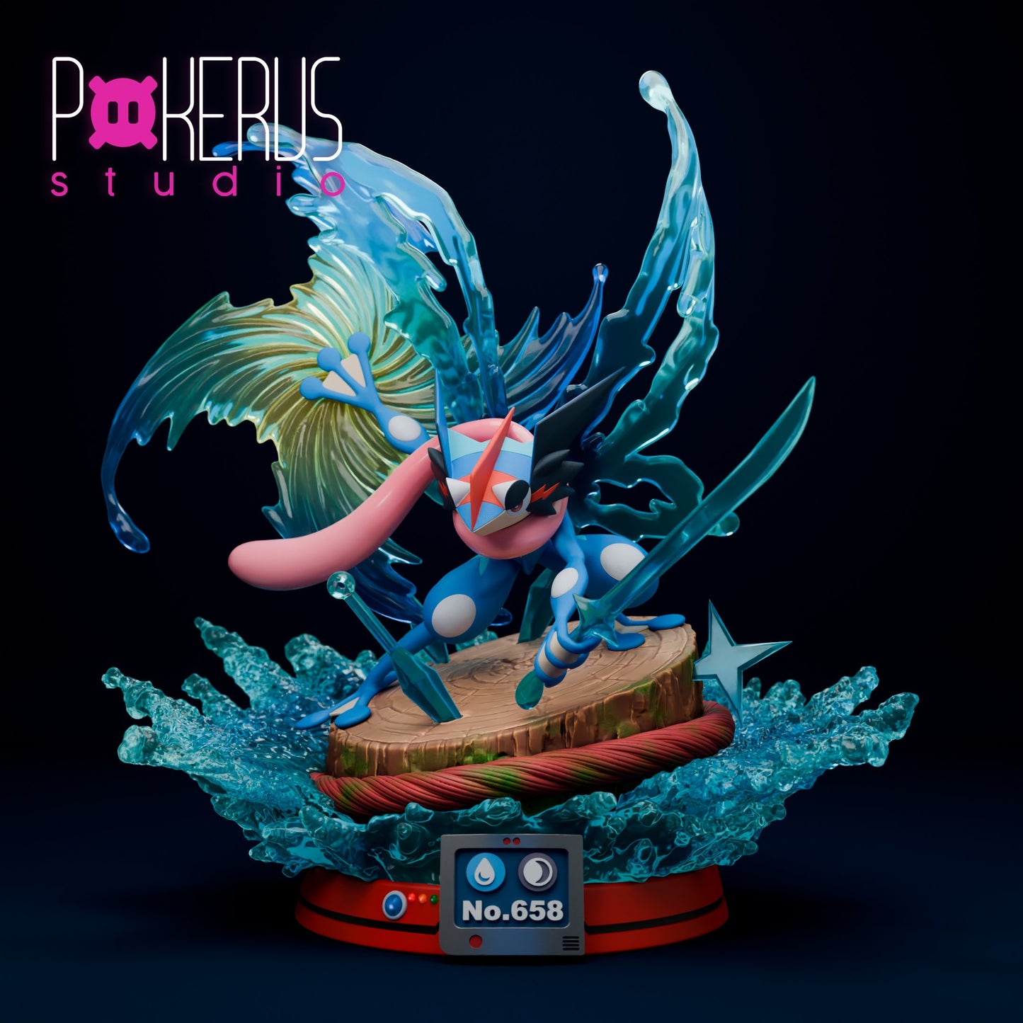 🥷 Figura Greninja Ash Form - No.658