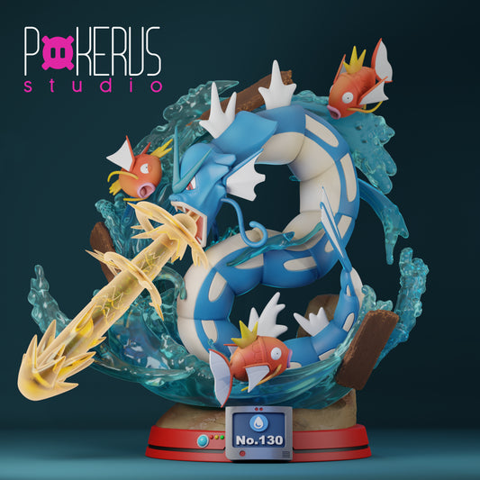🌊 Figura Gyarados Shiny - Ataques Intercambiables No.130