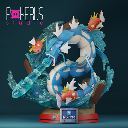 🌊 Figura Gyarados Shiny - Ataques Intercambiables No.130