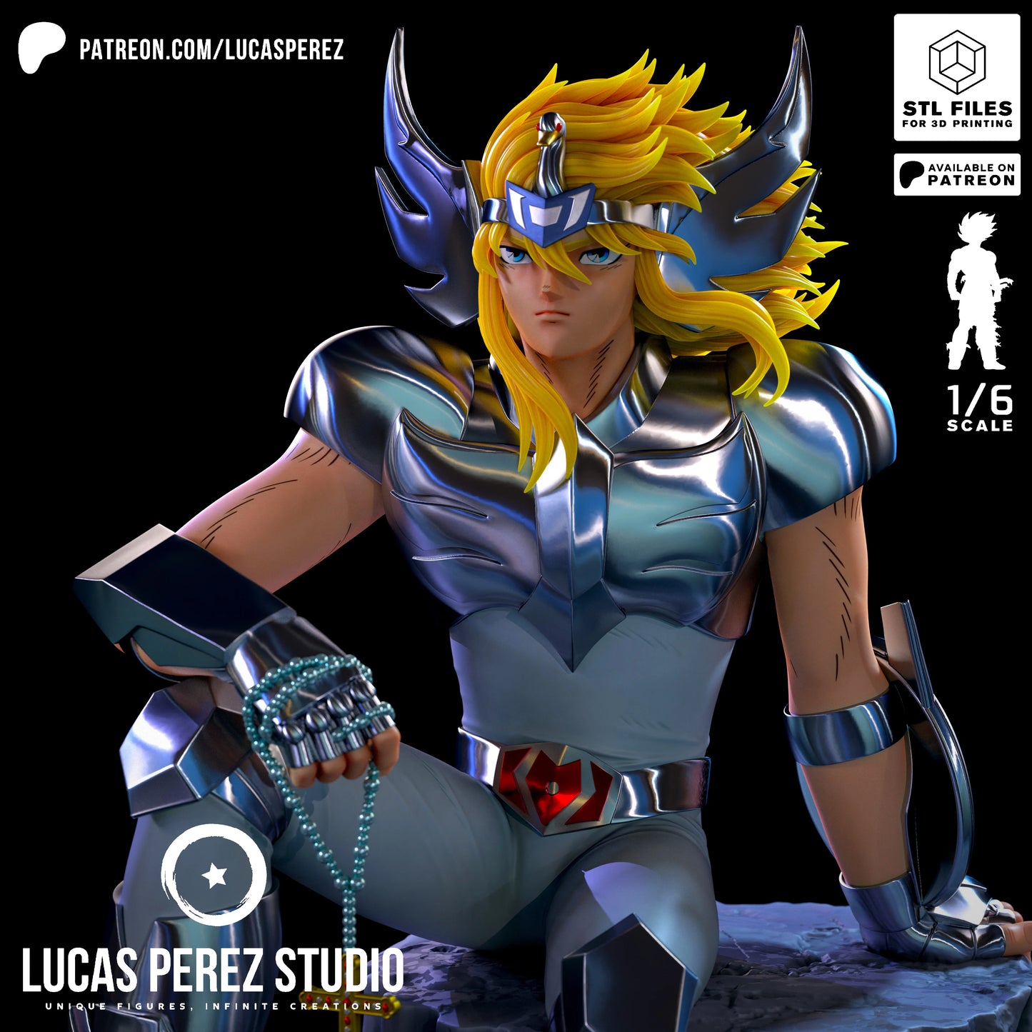❄️ Figura Hyoga de Cisne -  Escala 1/6
