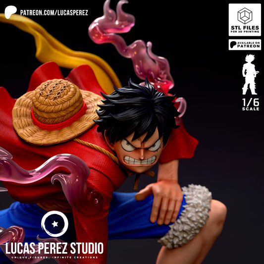 🏴‍☠️ ¡Luffy Second Gear – Escala 1/6