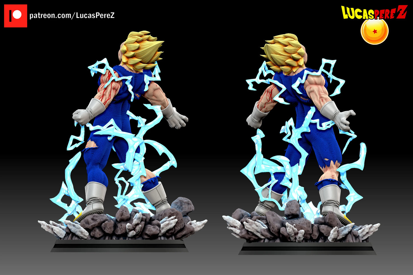 🔥 Figura Majin Vegeta Kamikaze (Escala 1/6) – DBZ