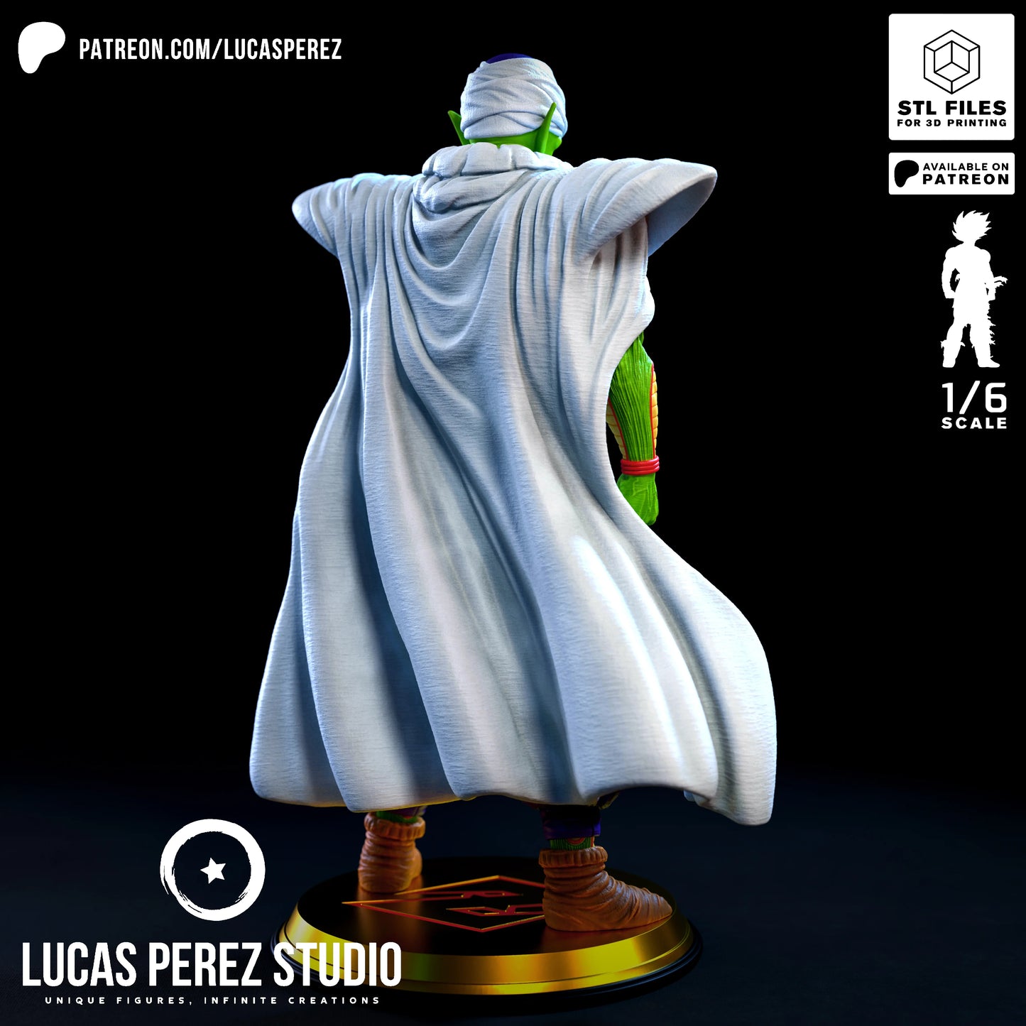 🟢 Figura Piccolo – Guerrero Namekiano (Escala 1/6)
