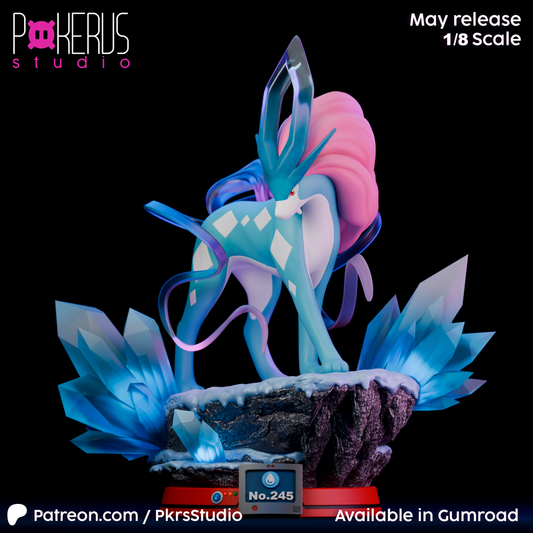 ❄️ Figura Suicune - Espíritu del Hielo Sagrado No.245
