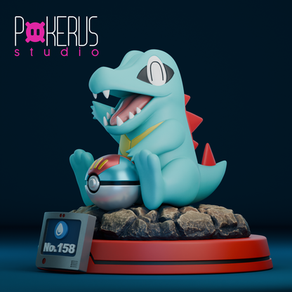 🐊 Figura Totodile - Edición Pokéball No.158