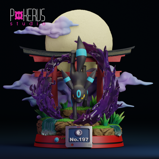 🌙 Figura Umbreon Pose Alt - Edición Santuario Lunar No. 197